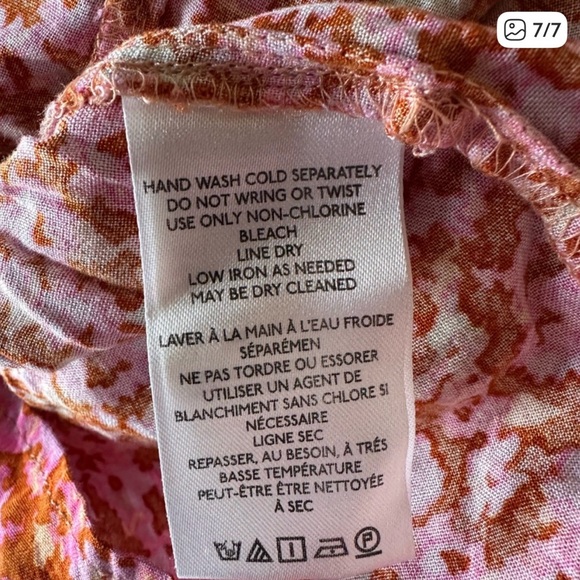 Free People One I Love Dress XS NWT Caramel Combo Floral Boho - Picture 4 of 6